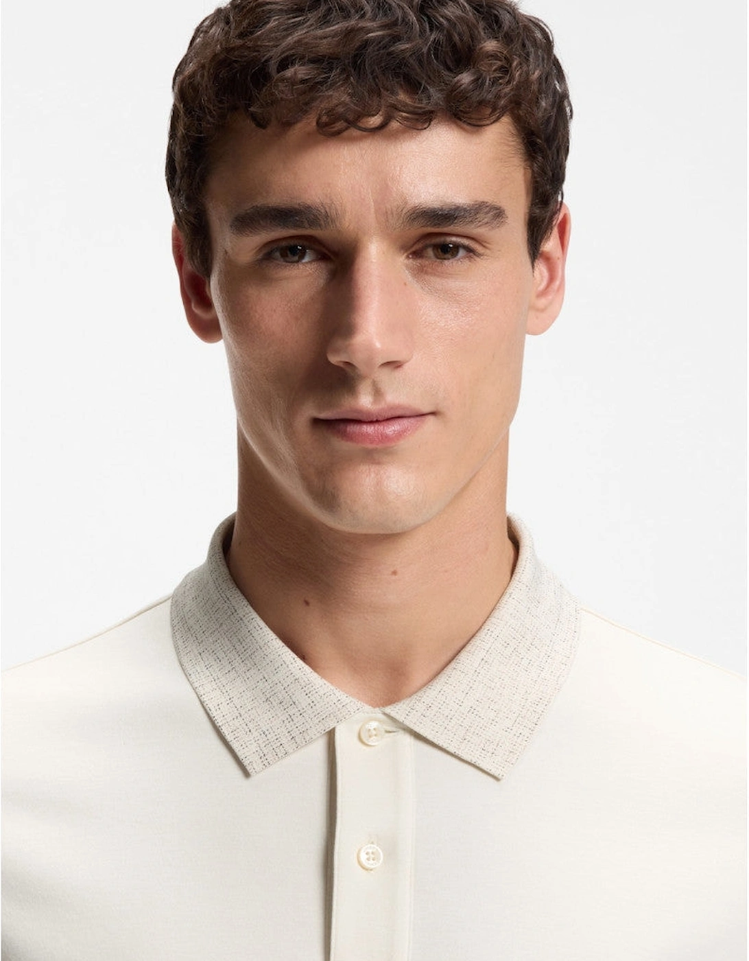 BOSS Black H Parlay 49 Polo Shirt 118 Open White