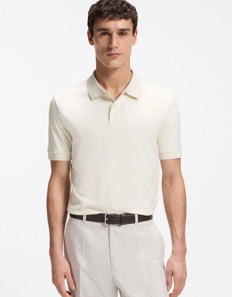 BOSS Black H Parlay 49 Polo Shirt 118 Open White