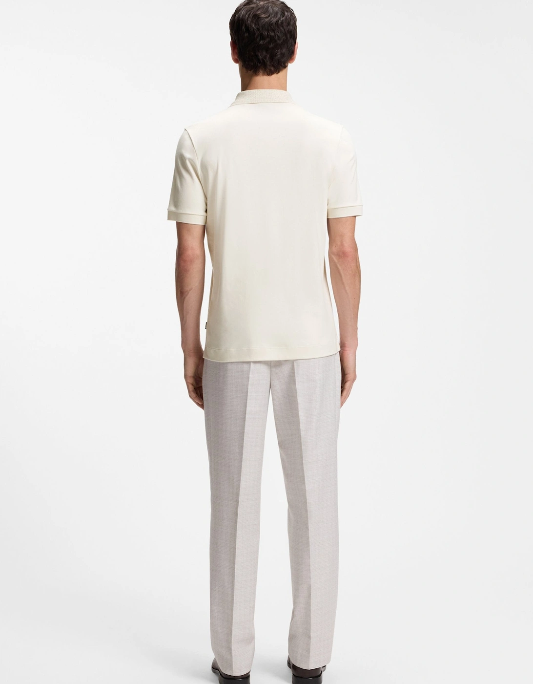 BOSS Black H Parlay 49 Polo Shirt 118 Open White