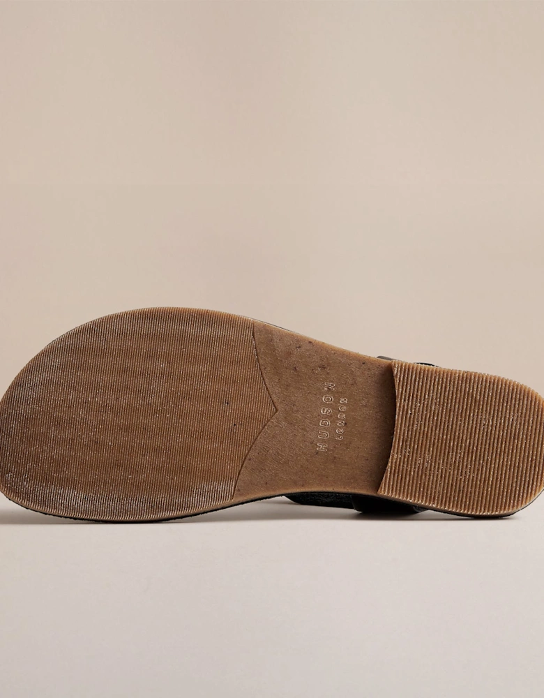 ROSEMARY WOMENS  BROWN LEATHER SANDAL