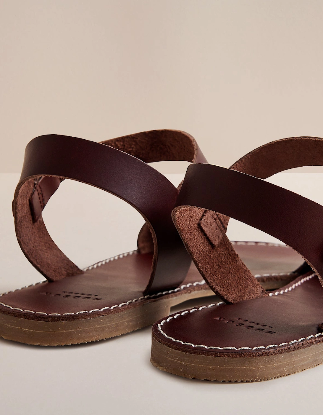 ROSEMARY WOMENS  BROWN LEATHER SANDAL