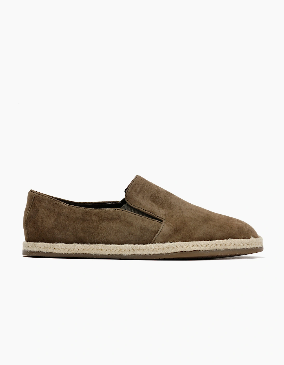 HAVANA MENS KHAKI SUEDE ESPADRILLES