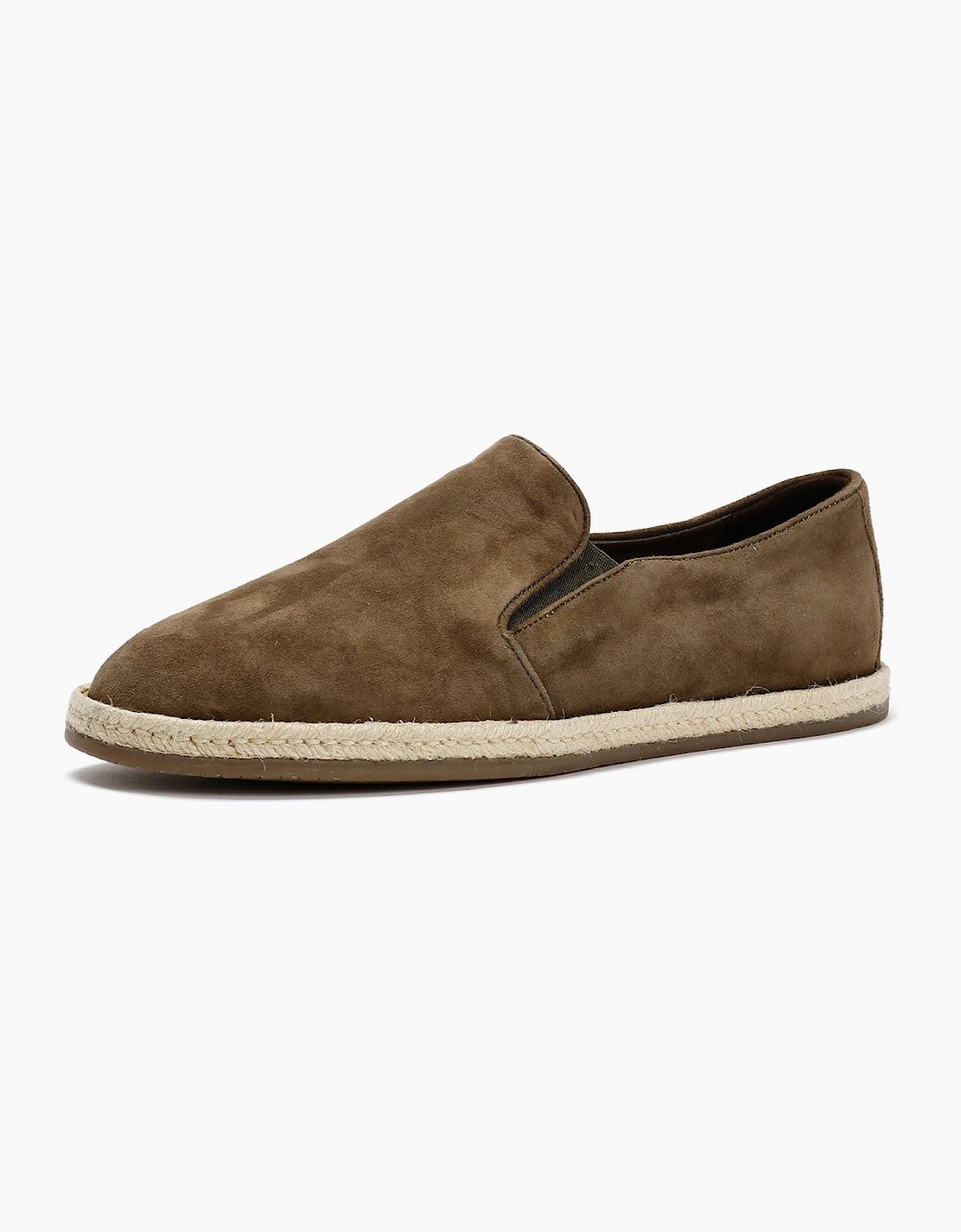 HAVANA MENS KHAKI SUEDE ESPADRILLES