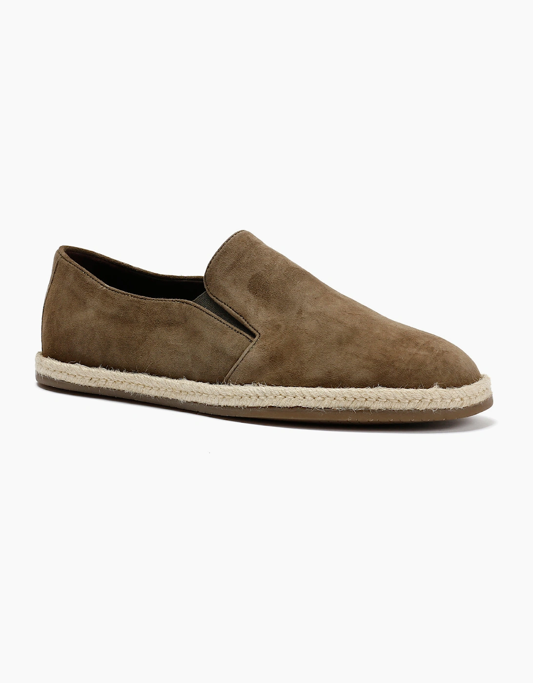 HAVANA MENS KHAKI SUEDE ESPADRILLES