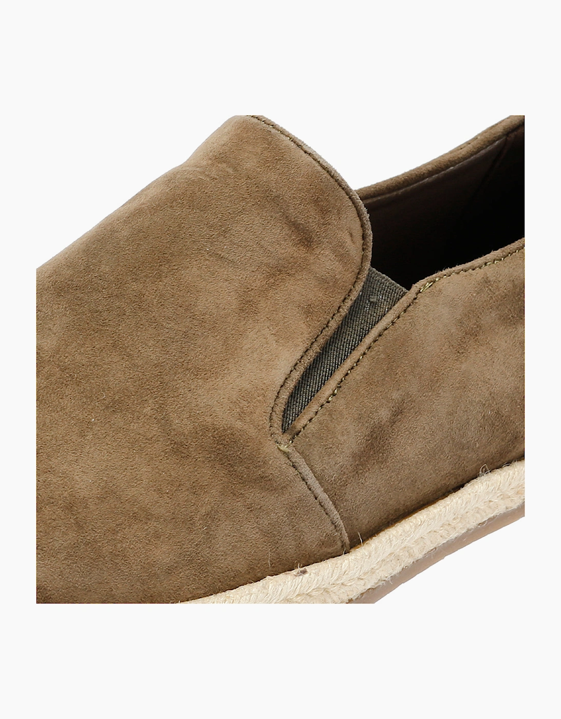 HAVANA MENS KHAKI SUEDE ESPADRILLES