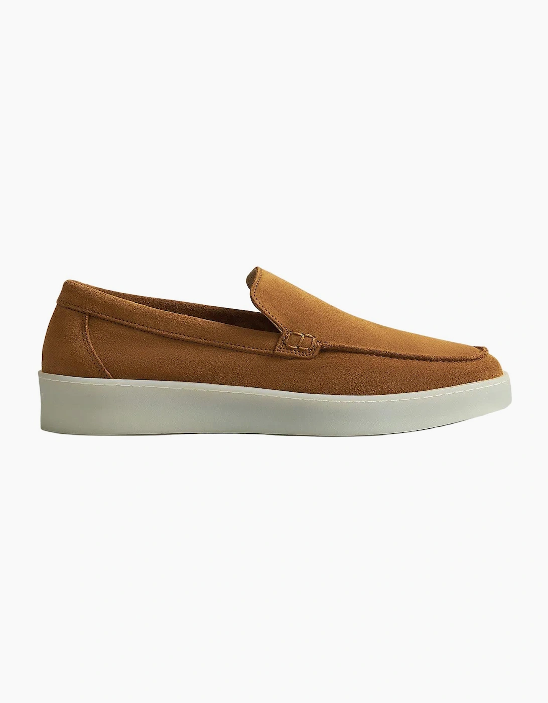HAWKINS MENS COGNAC SUEDE LOAFER