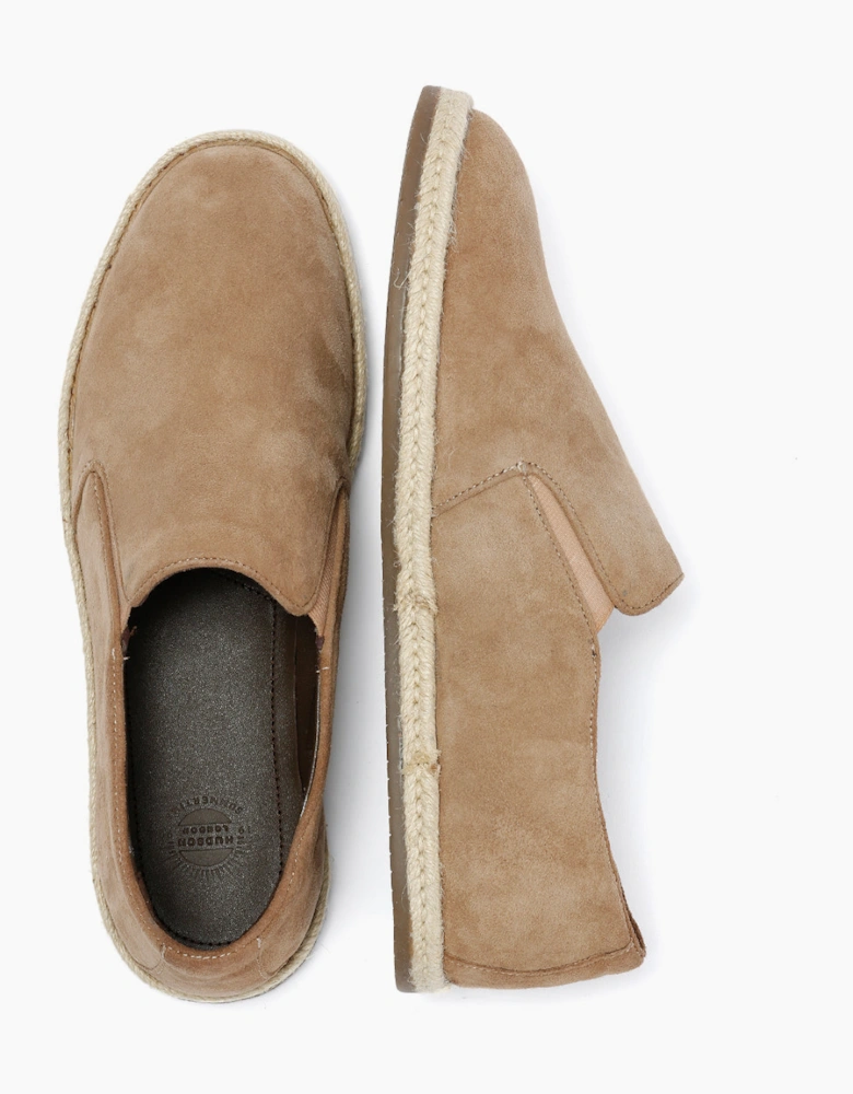 HAVANA MENS BEIGE SUEDE ESPADRILLES
