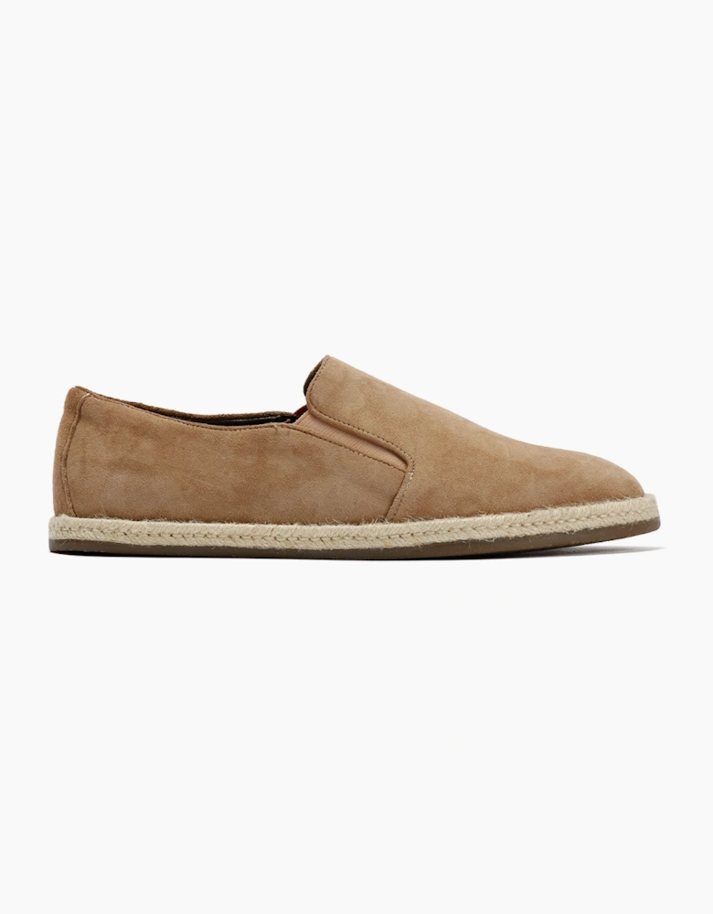 HAVANA MENS BEIGE SUEDE ESPADRILLES
