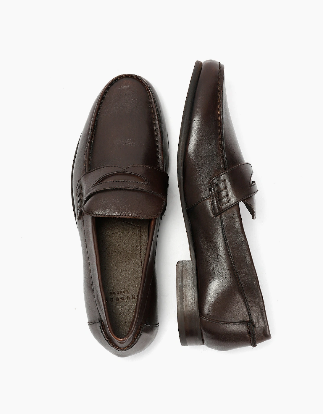ARGYLE MENS BROWN LEATHER  LOAFER