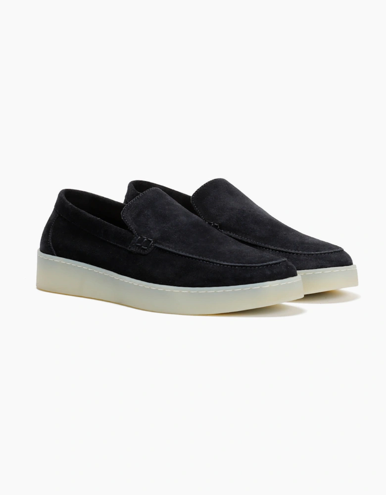 HAWKINS MENS NAVY SUEDE LOAFER