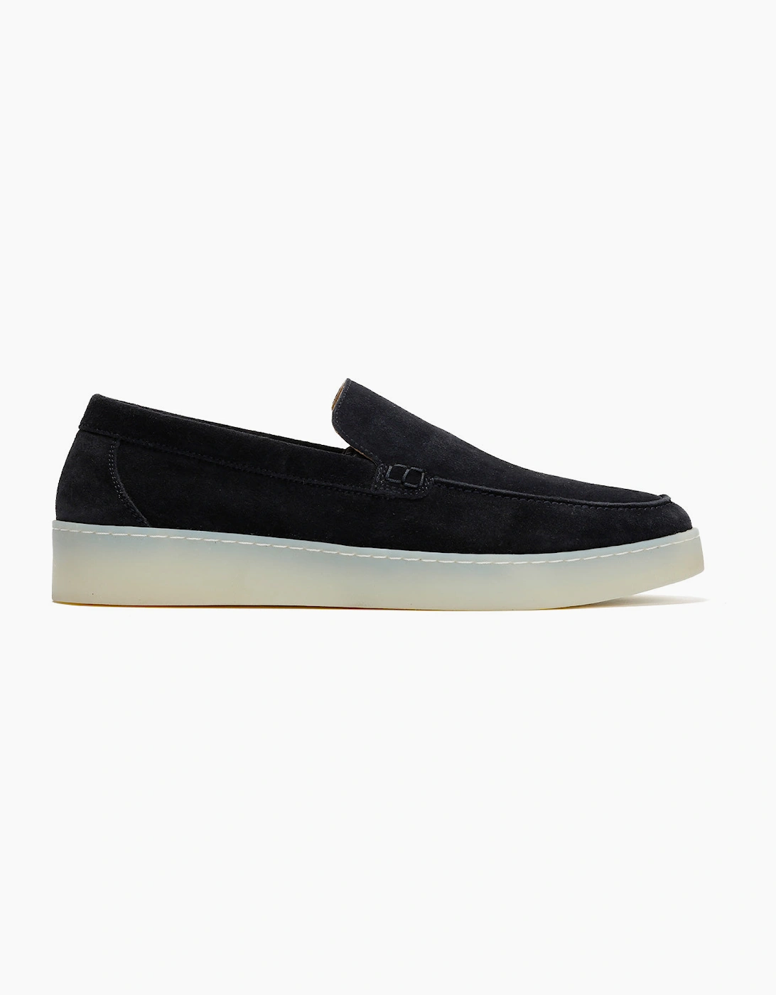 HAWKINS MENS NAVY SUEDE LOAFER