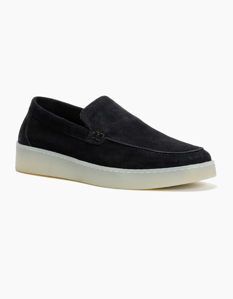 HAWKINS MENS NAVY SUEDE LOAFER