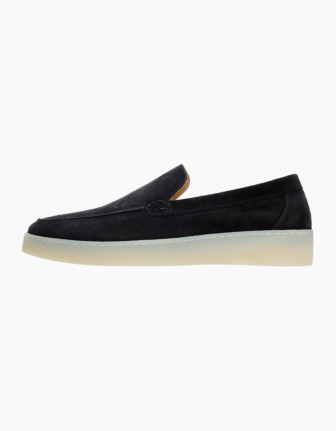HAWKINS MENS NAVY SUEDE LOAFER