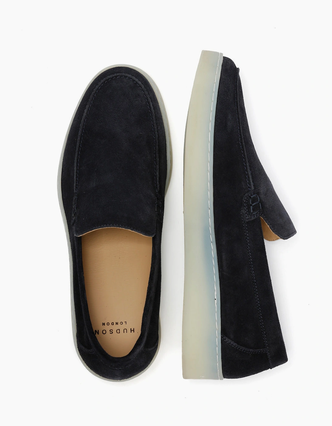 HAWKINS MENS NAVY SUEDE LOAFER