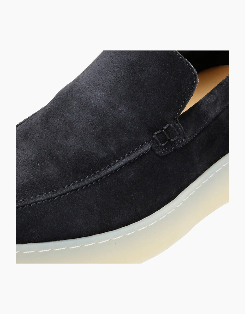 HAWKINS MENS NAVY SUEDE LOAFER