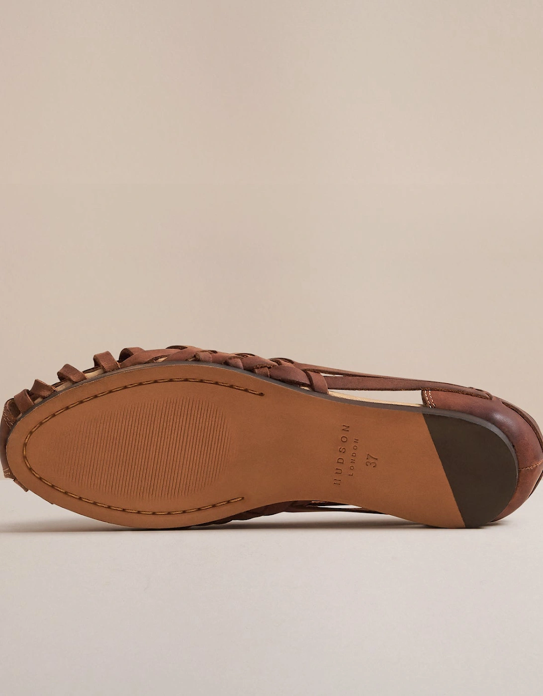 RAFFI WOMENS TAN LEATHER SANDAL