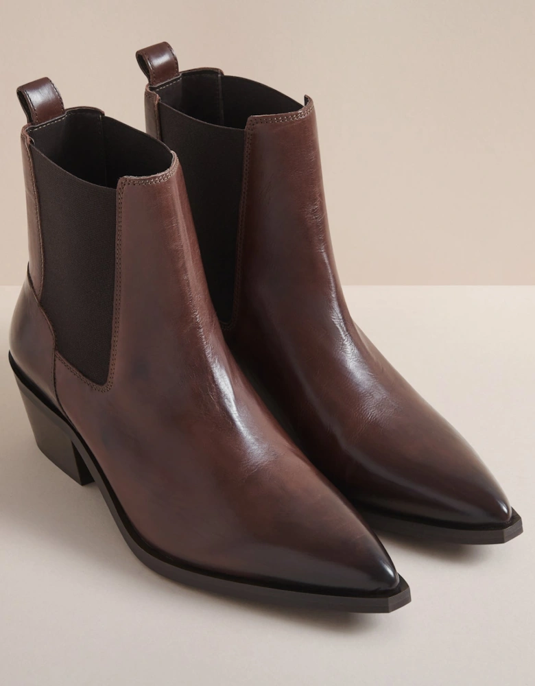 BOA WOMENS BROWN VEG TAN CHELSEA BOOT