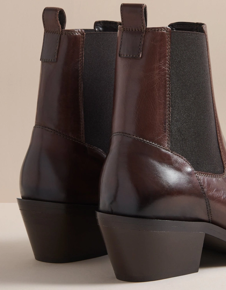 BOA WOMENS BROWN VEG TAN CHELSEA BOOT