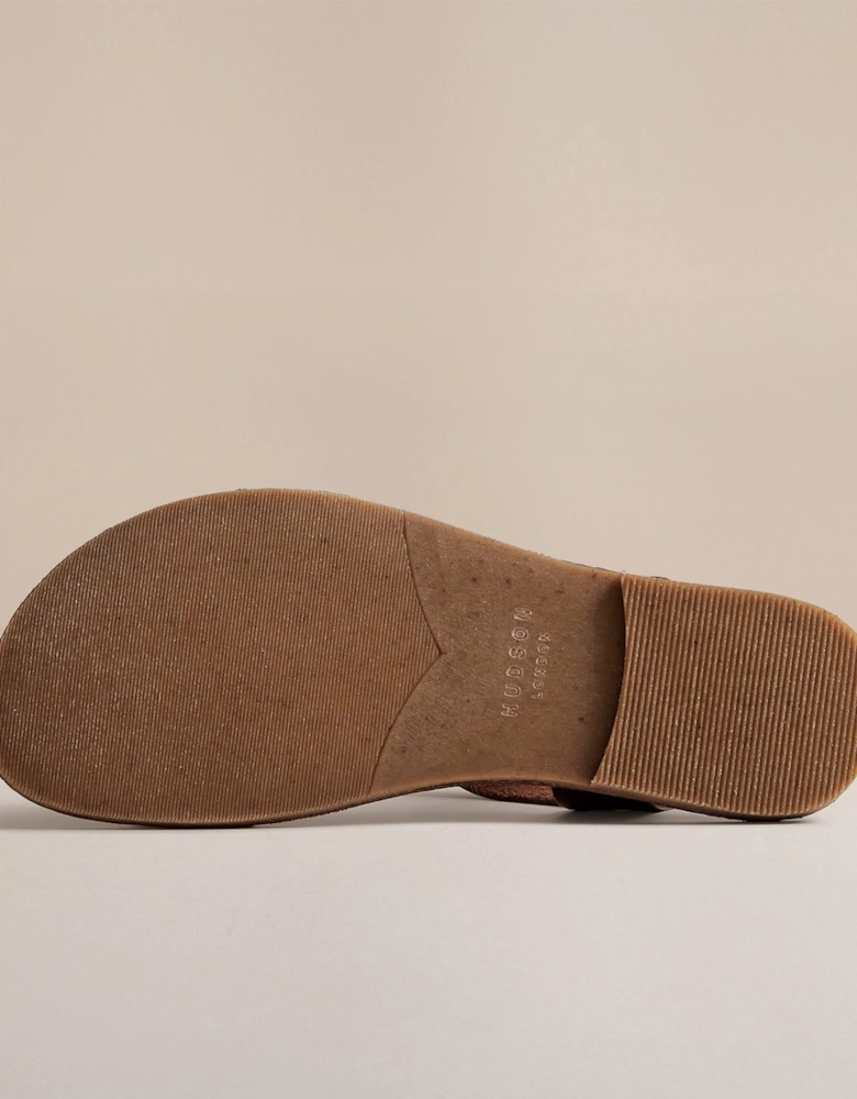 ROSEMARY WOMENS BLACK LEATHER SANDAL