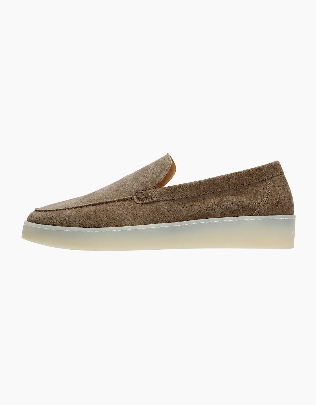 HAWKINS MENS TAUPE SUEDE LOAFER