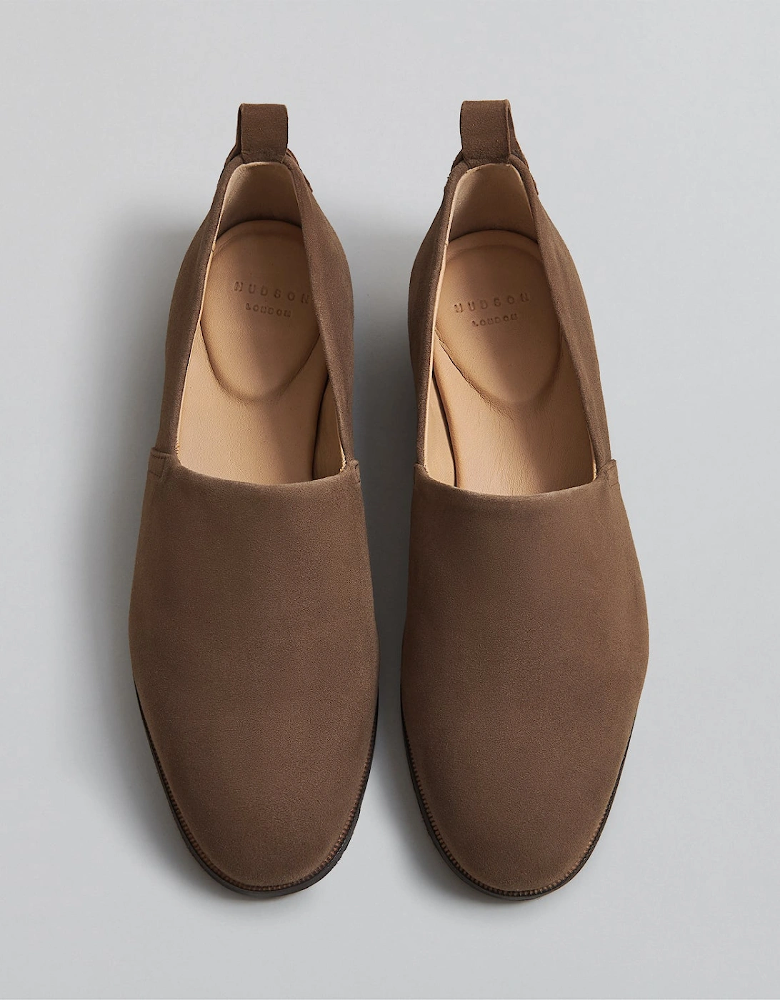 RIGBY MENS KHAKI SUEDE LOAFER