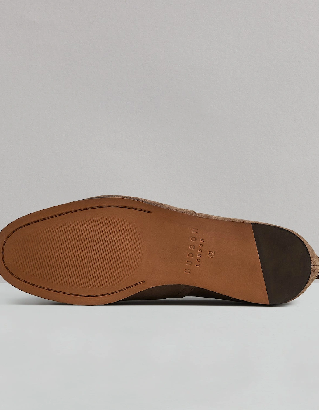 RIGBY MENS KHAKI SUEDE LOAFER