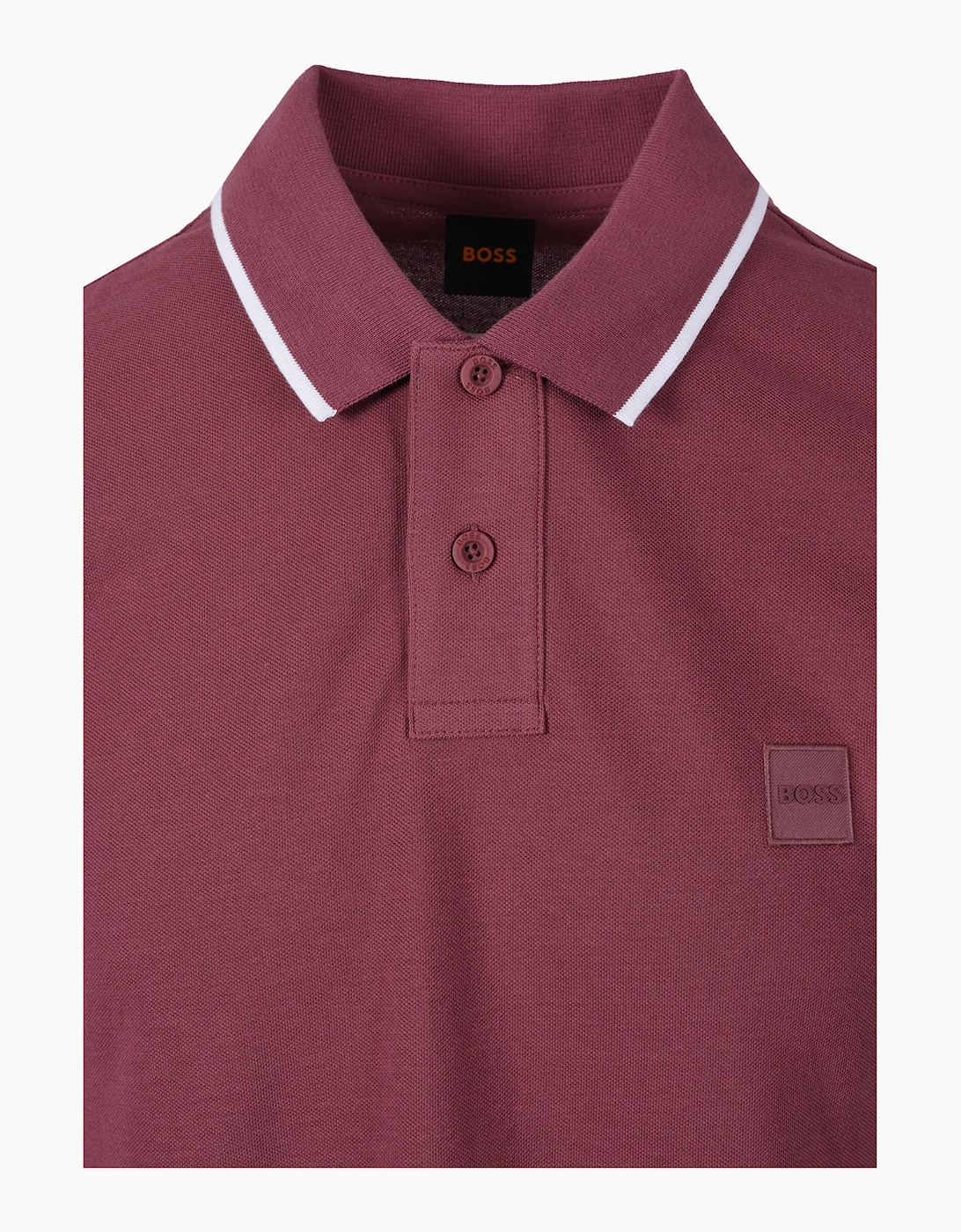BOSS ORANGE PASSERFORD POLO SHIRT MEDIUM RED