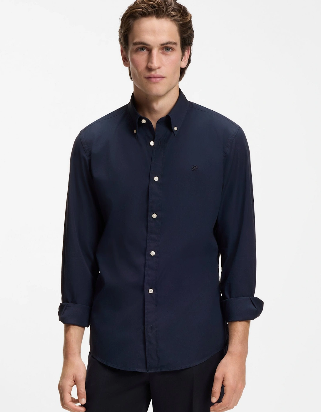 BOSS Black H ROAN BD E C1 263 Shirt 404 Dk Blue