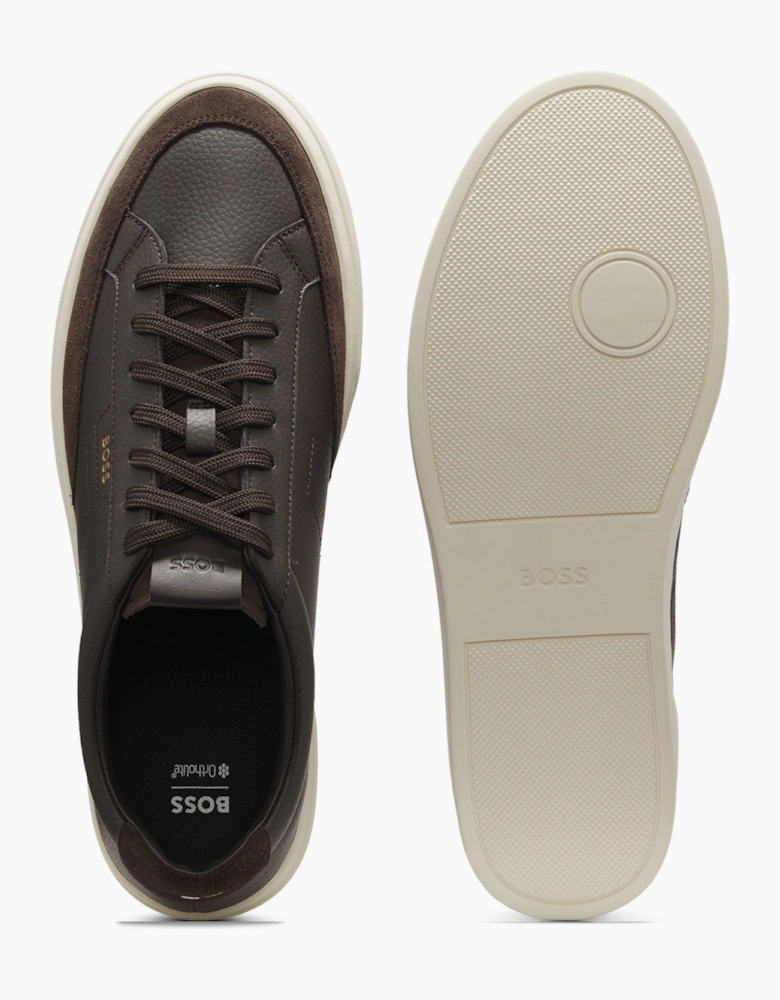 BOSS Black Kieran Tenn sdtbal Trainers 201 Dark Brown