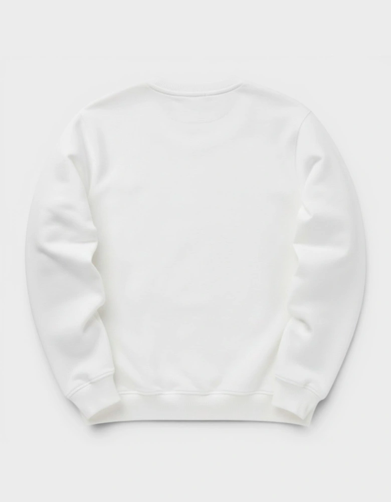 Les Anneaux Olympic Rings Screen Print Sweatshirt White