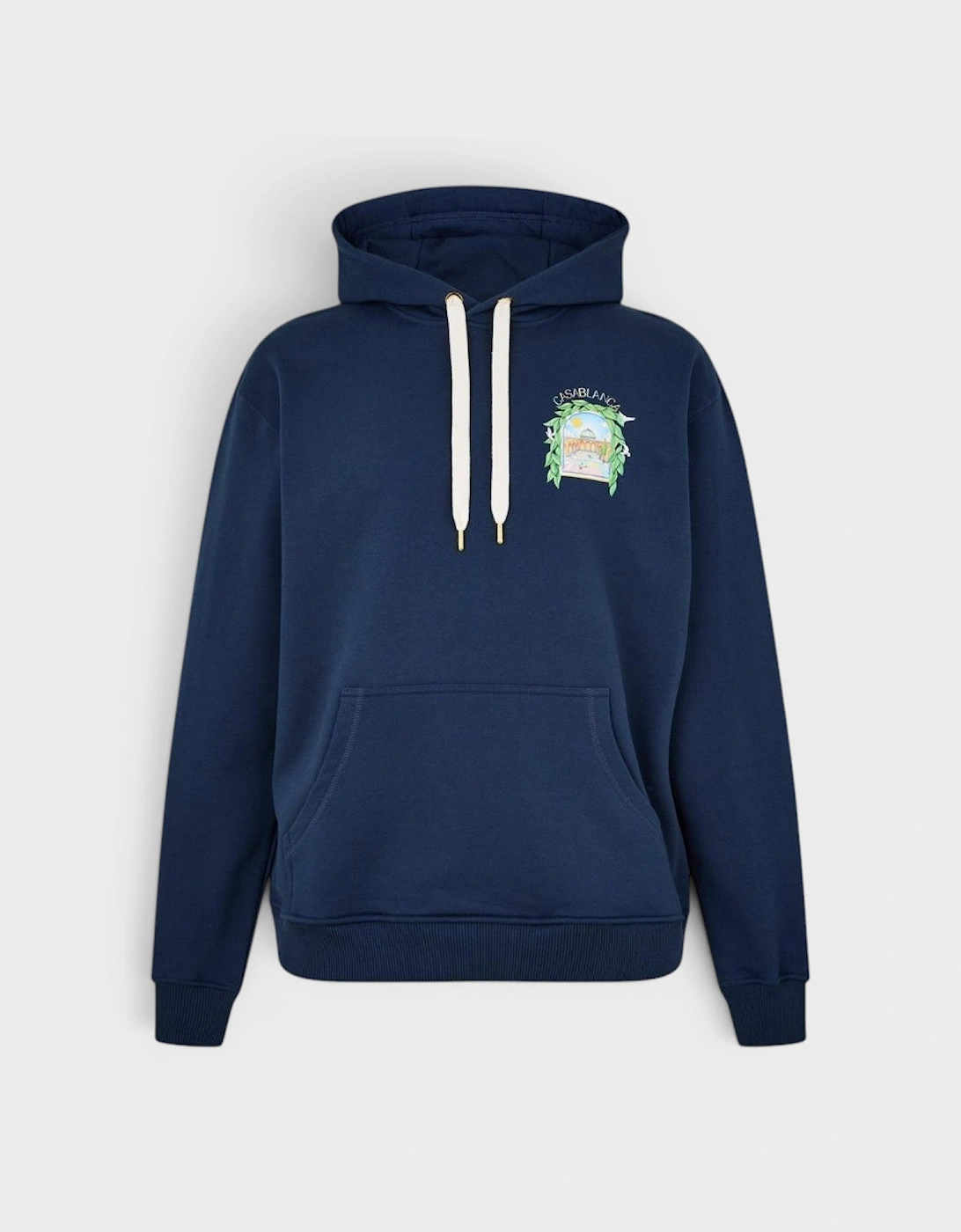 L'Arch De Tennis Printed Hoodie Navy