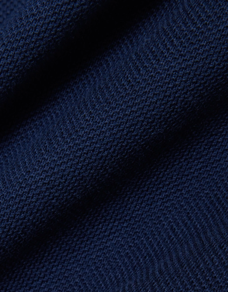 Lacoste Mens Original L.12.12 Slim Fit Petit Piqué Cotton Polo Shirt - Navy Blue 166