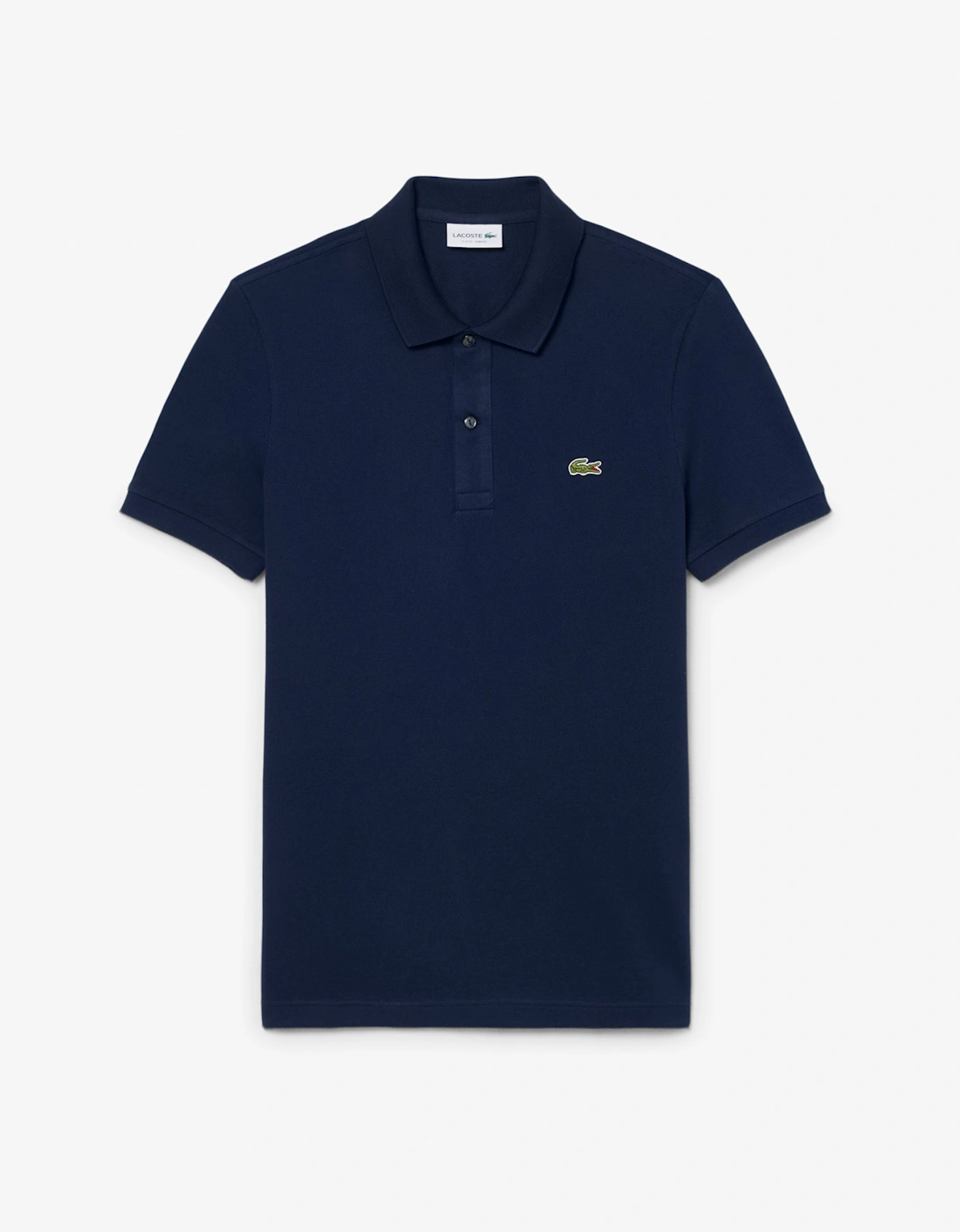 Lacoste Mens Original L.12.12 Slim Fit Petit Piqué Cotton Polo Shirt - Navy Blue 166