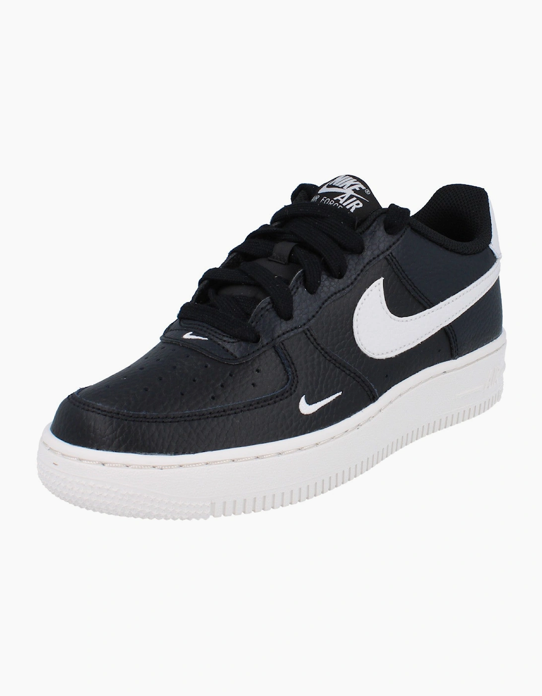 Nike Air Force 1 Ms Gs Trainers Io7403 Shoes 001 - Black - Size, Uk 5.5 Us 6 Eu 38.5