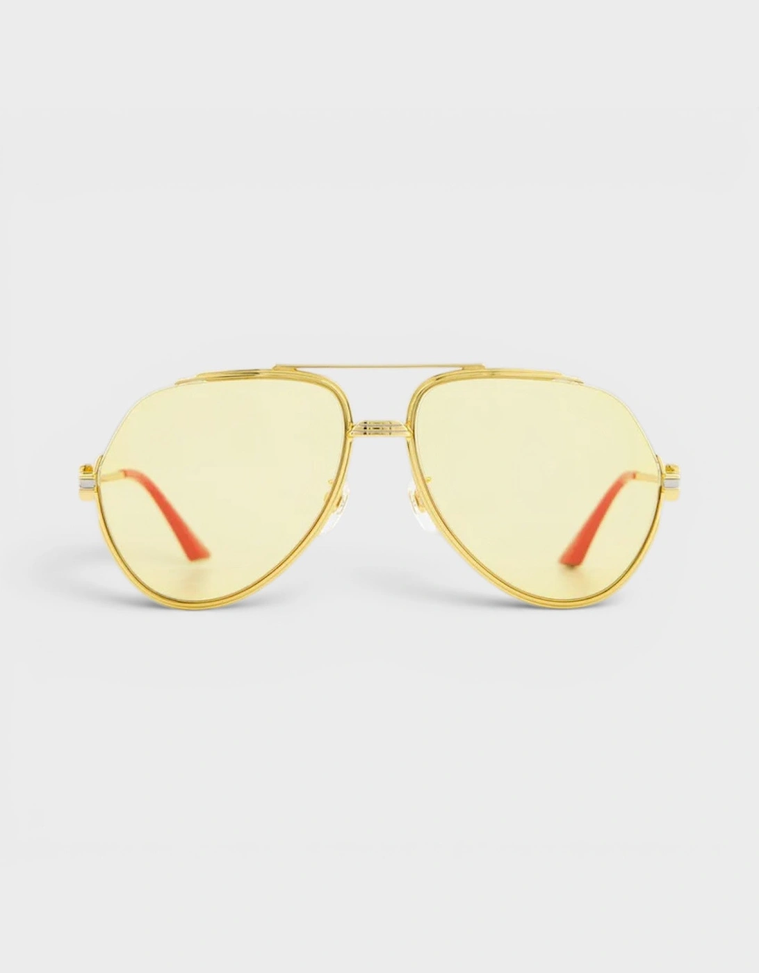 Stainless Steel Aviator Gold Silver Red Canary