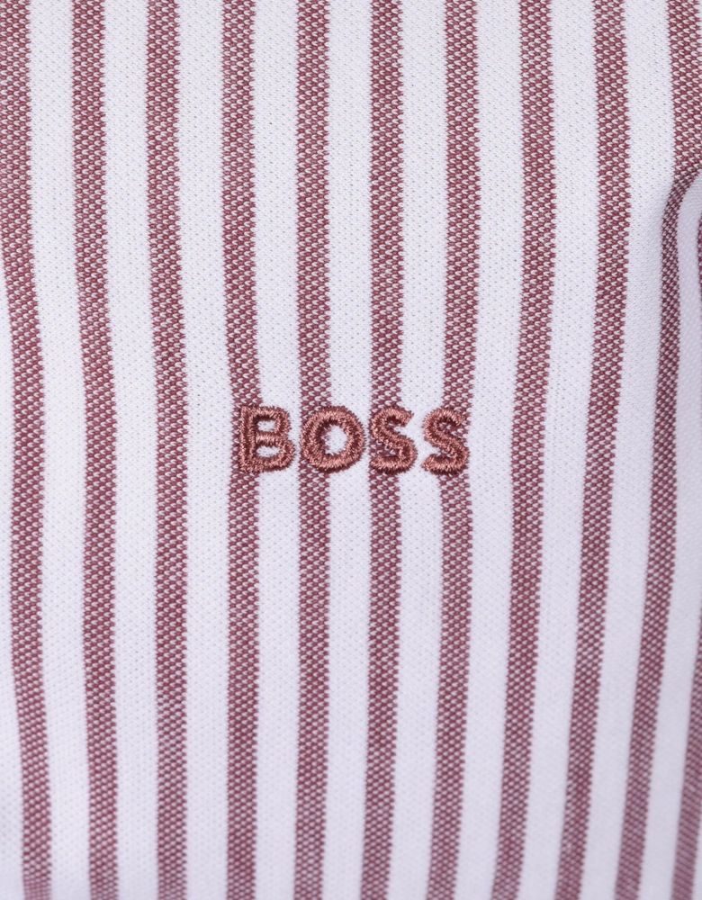 BOSS ORANGE MYSOFT STRIPE SHIRT MEDIUM RED