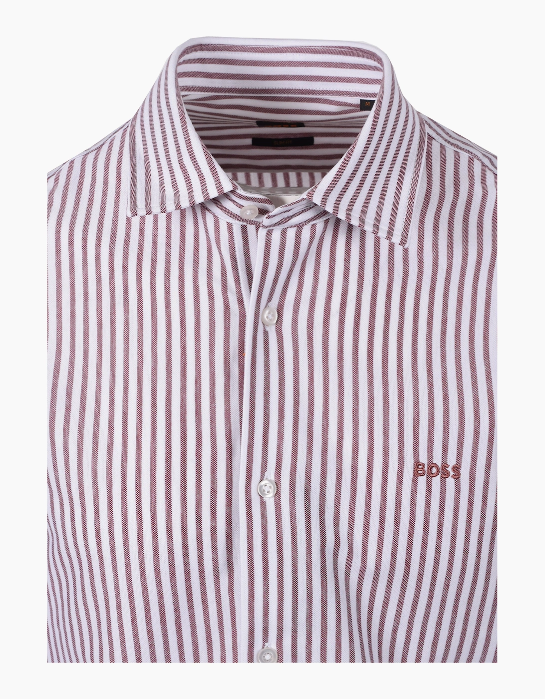 BOSS ORANGE MYSOFT STRIPE SHIRT MEDIUM RED