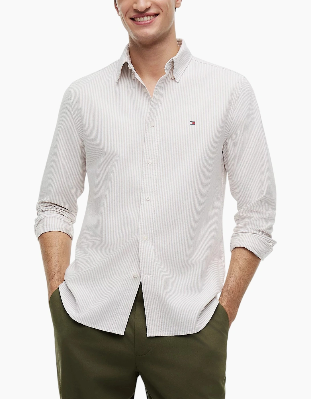 Tommy Hilfiger Mens Oxford Shirts Long Sleeve Cotton, 5 of 4