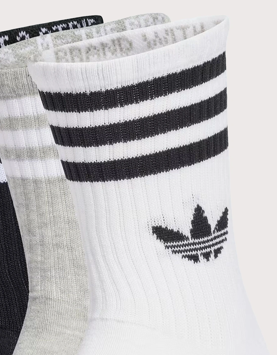 3 Pack 3 Stripes Crew Socks