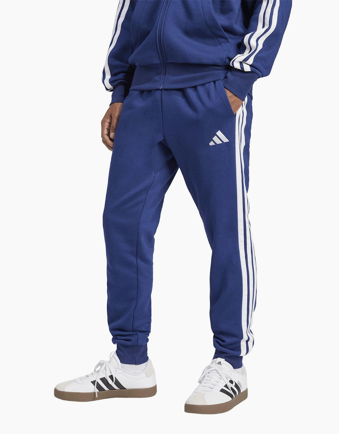 Fleece Tapered Cuff 3 Stripes Joggers