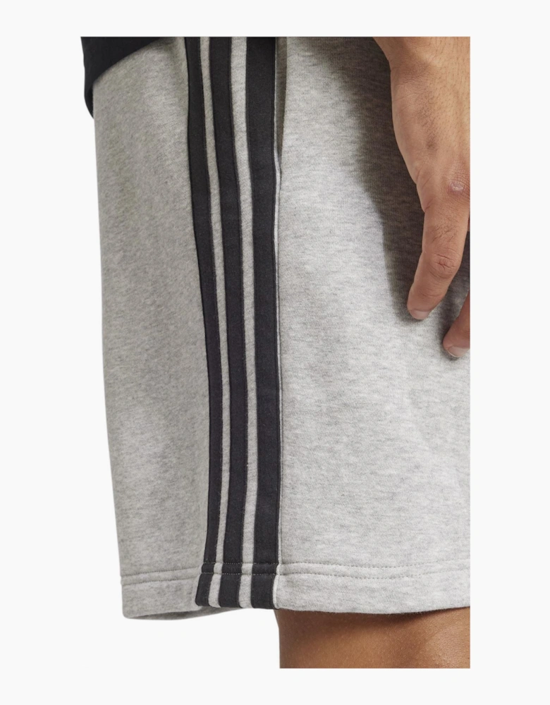 Mens Essentials 3 Stripe Fleece Shorts
