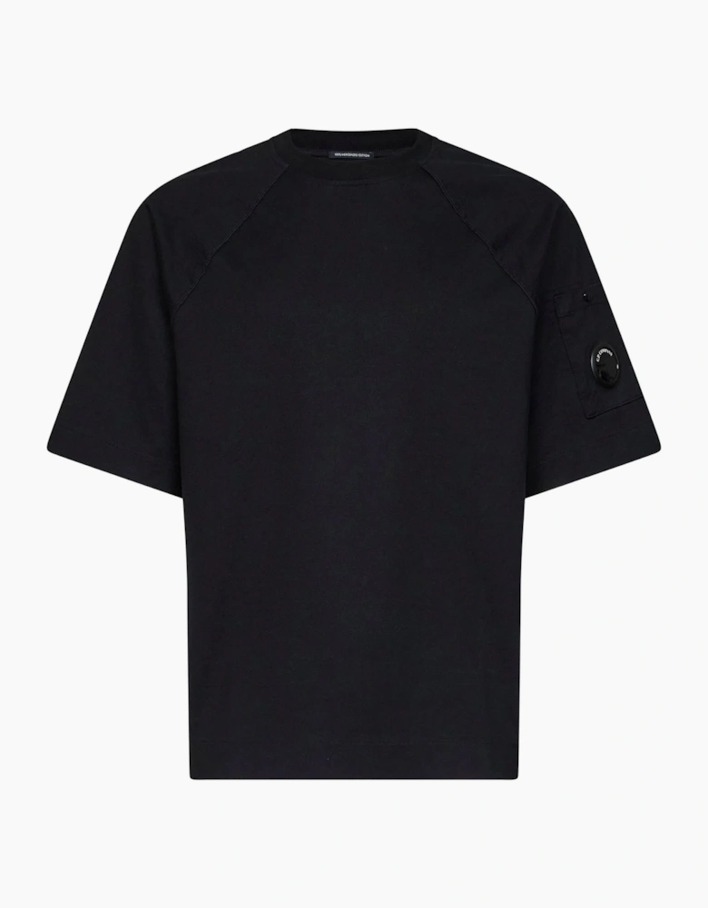 30/2 Heavy Cotton Lens T shirt Black