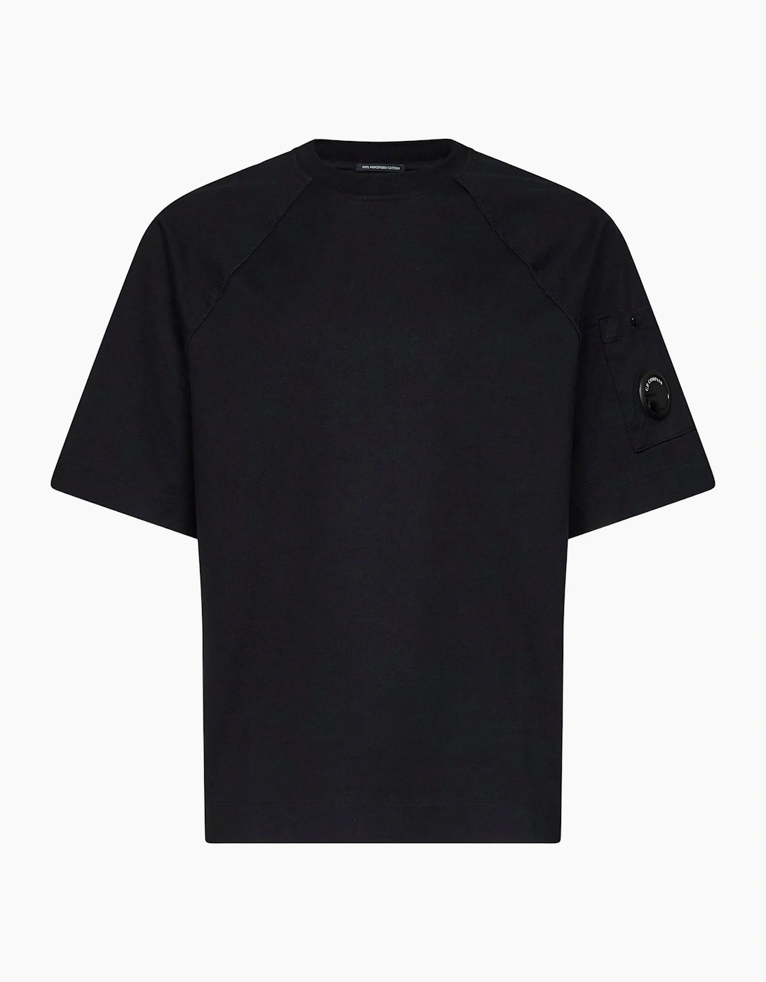 30/2 Heavy Cotton Lens T shirt Black, 3 of 2