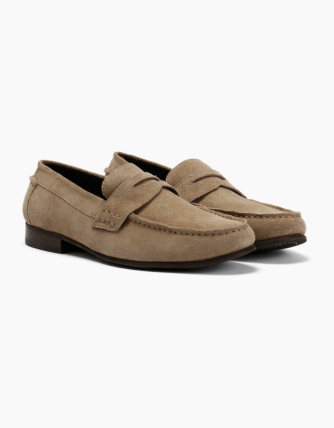 ARGYLE MENS TAUPE SUEDE  LOAFER