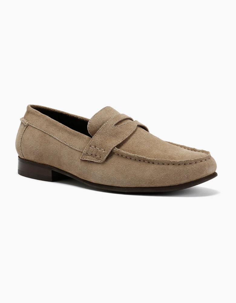 ARGYLE MENS TAUPE SUEDE  LOAFER