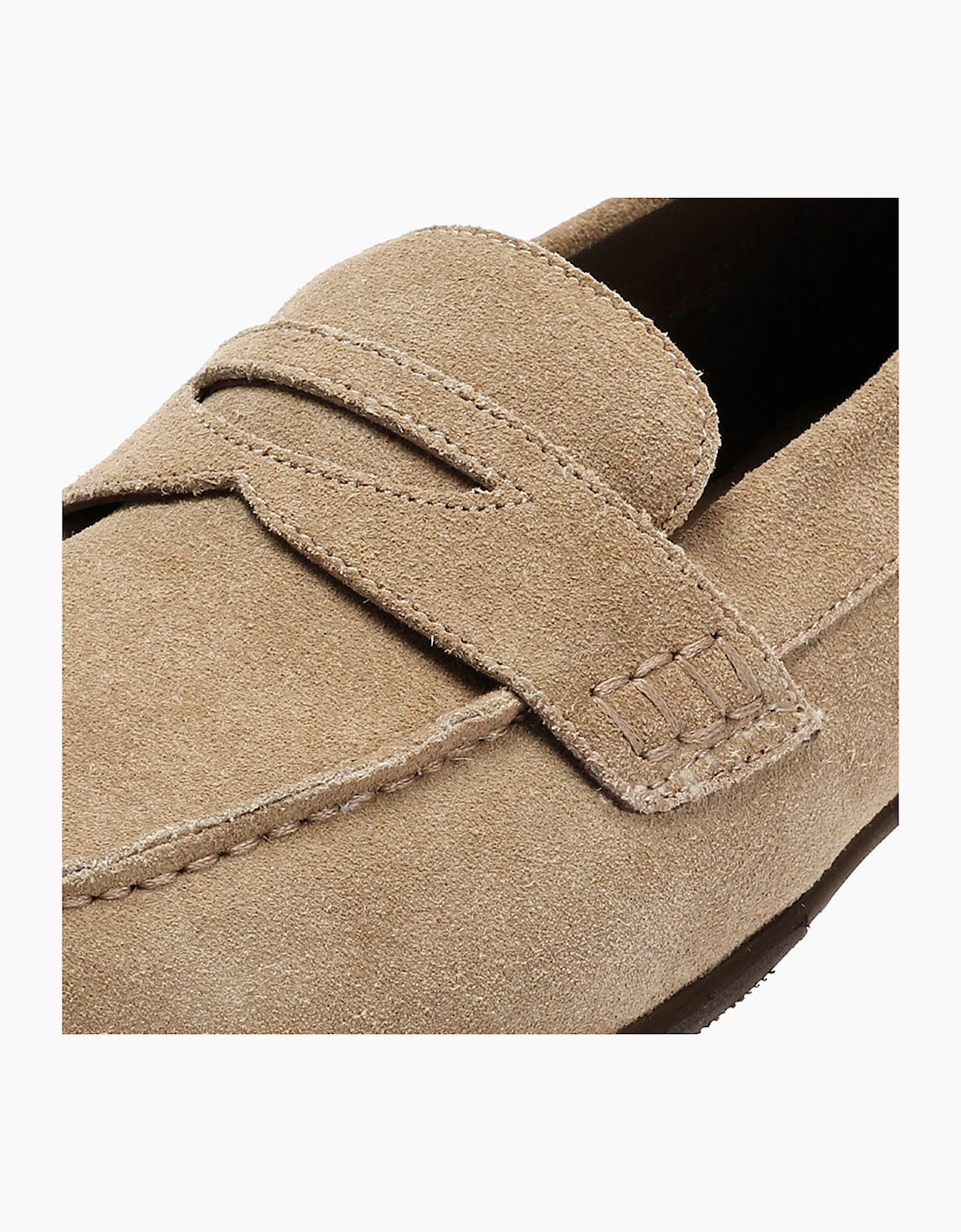 ARGYLE MENS TAUPE SUEDE  LOAFER