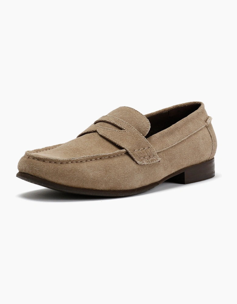 ARGYLE MENS TAUPE SUEDE  LOAFER