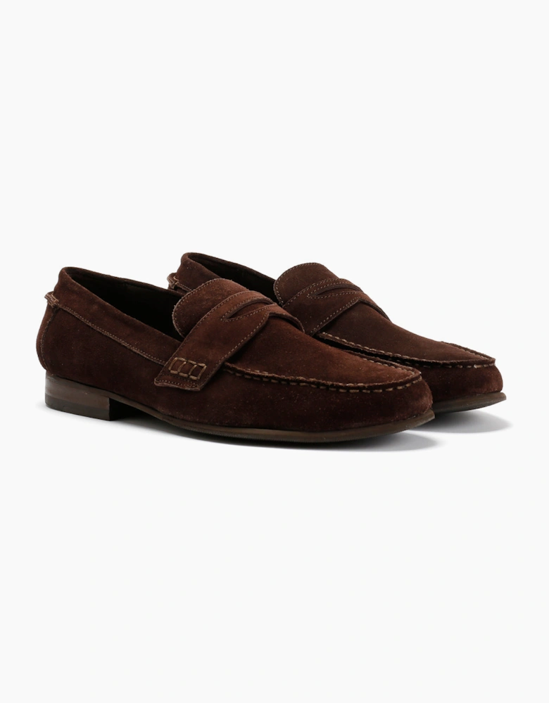 ARGYLE MENS BROWN SUEDE  LOAFER