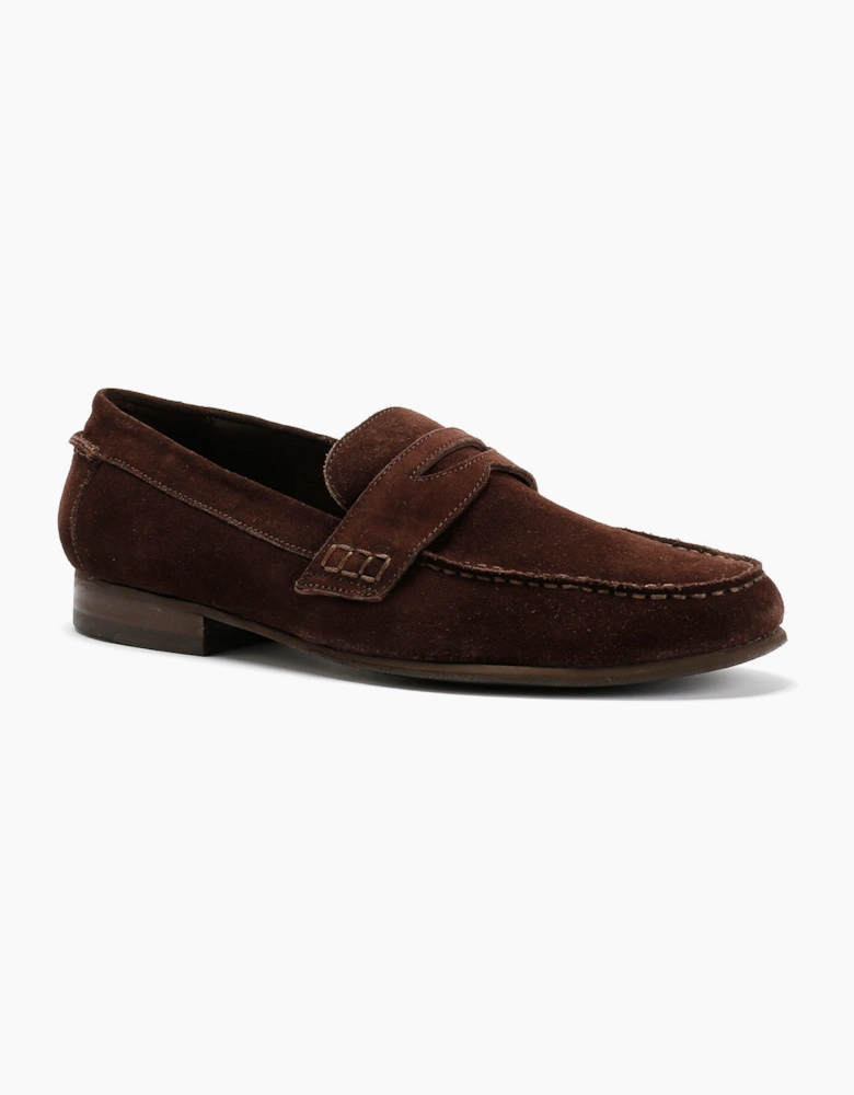 ARGYLE MENS BROWN SUEDE  LOAFER