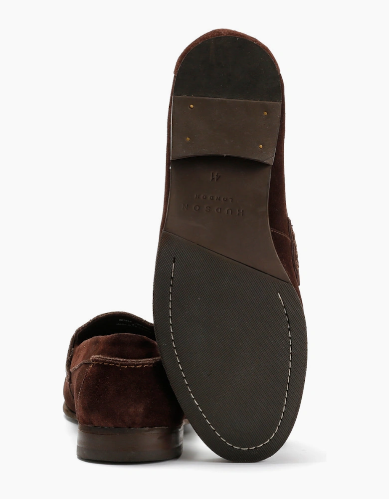 ARGYLE MENS BROWN SUEDE  LOAFER